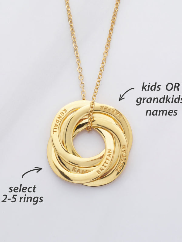 Children Name Necklace, Personalized Grandma Gift, Family Necklace