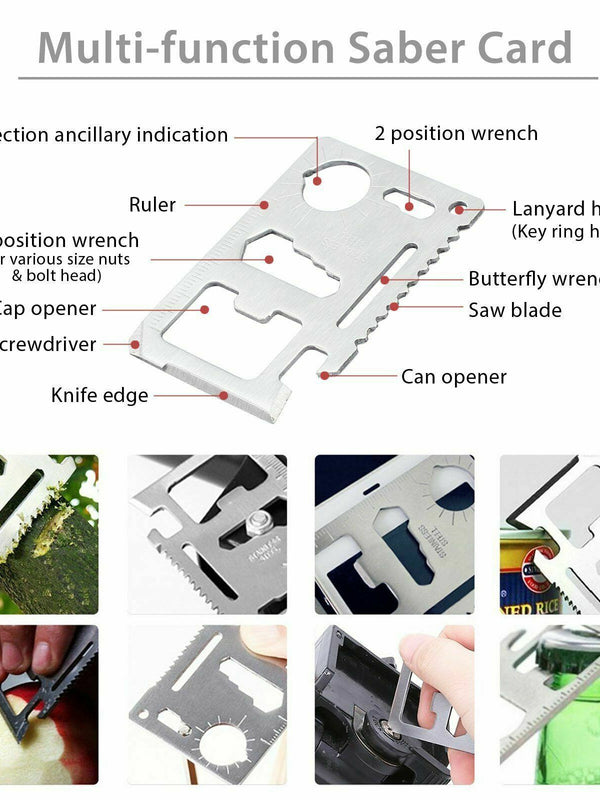 14 in 1 Outdoor Emergency Survival And Safety Gear Kit Camping