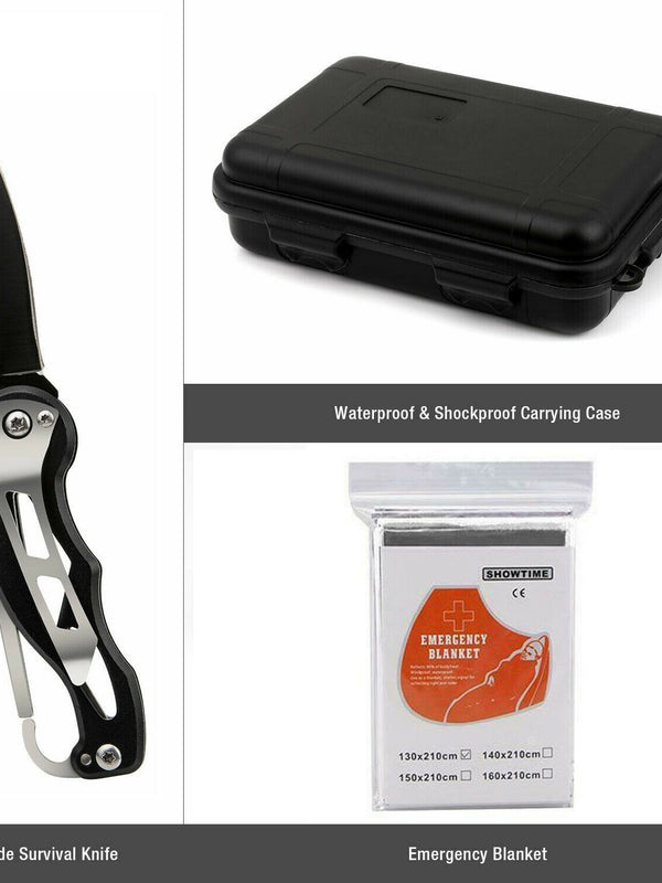 14 in 1 Outdoor Emergency Survival And Safety Gear Kit Camping