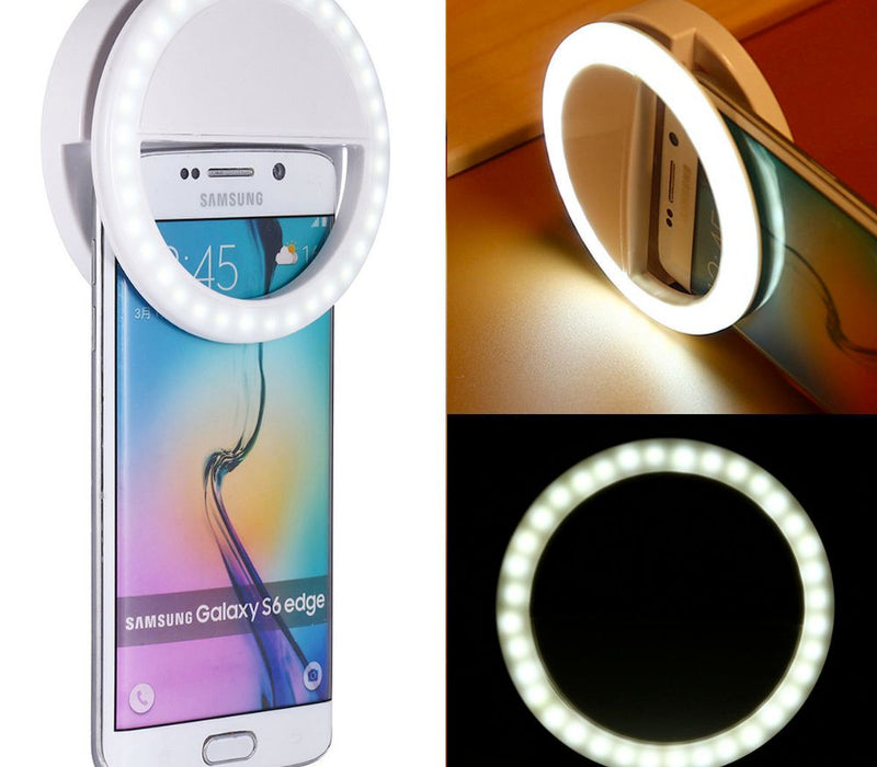 Portable Selfie Ring Clip On for Mobile Phone