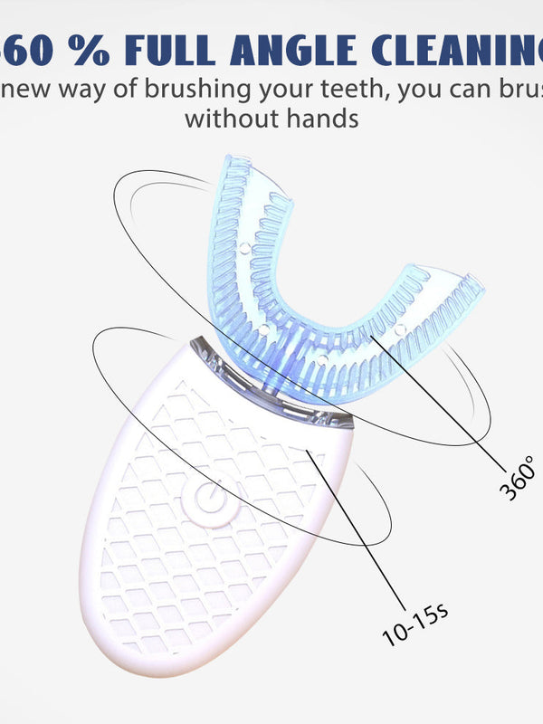 Silicone Electric Toothbrush 360° for Aldult Smart Automatic Whitening