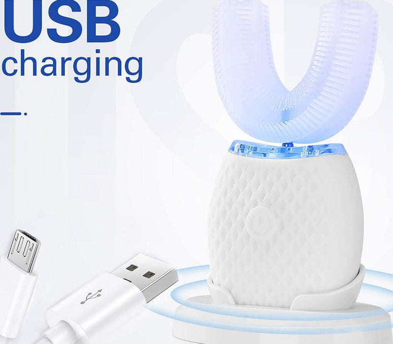 Silicone Electric Toothbrush 360° for Aldult Smart Automatic Whitening