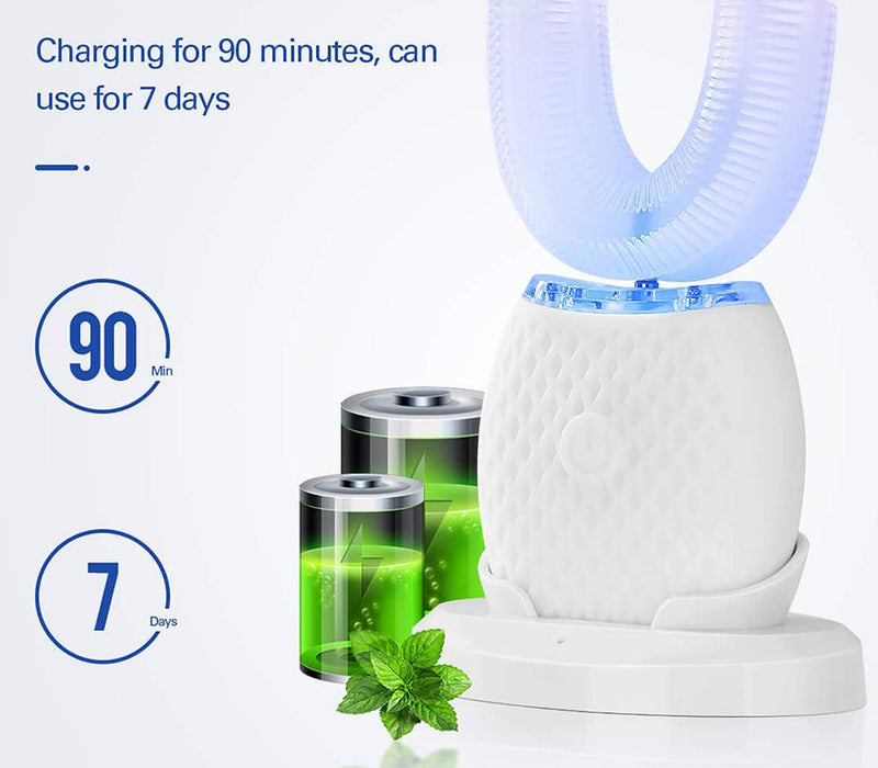 Silicone Electric Toothbrush 360° for Aldult Smart Automatic Whitening