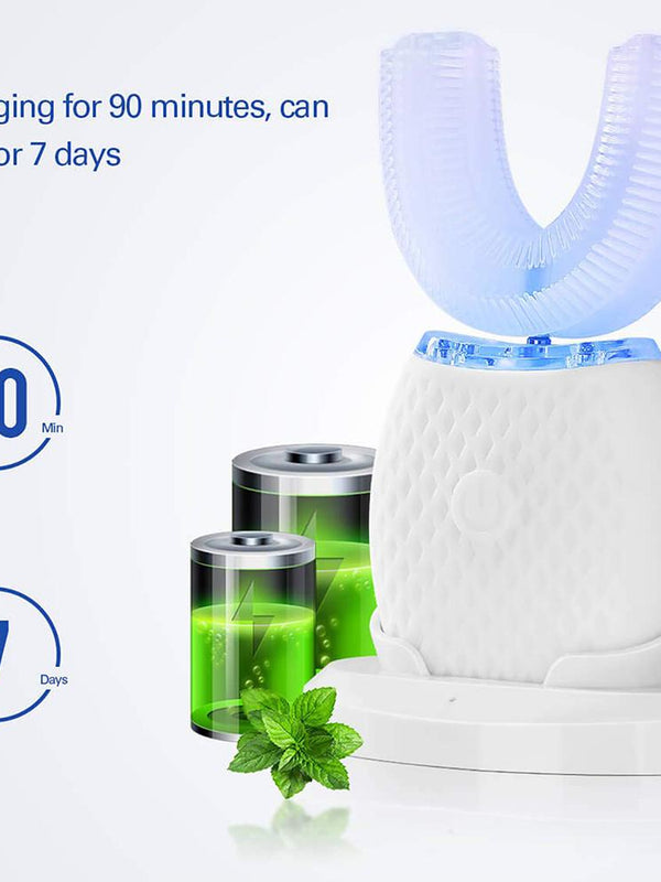 Silicone Electric Toothbrush 360° for Aldult Smart Automatic Whitening