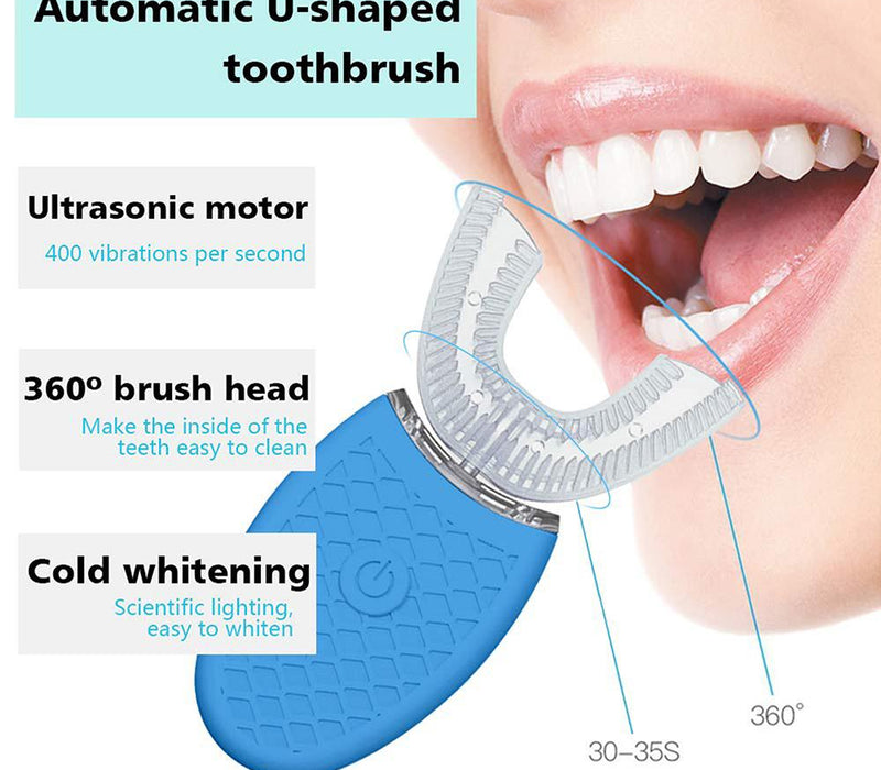 Silicone Electric Toothbrush 360° for Aldult Smart Automatic Whitening
