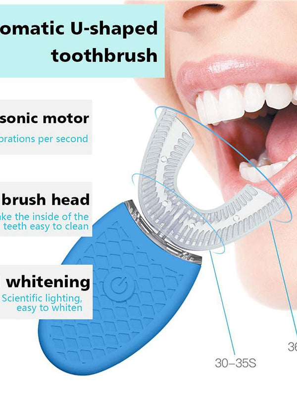 Silicone Electric Toothbrush 360° for Aldult Smart Automatic Whitening