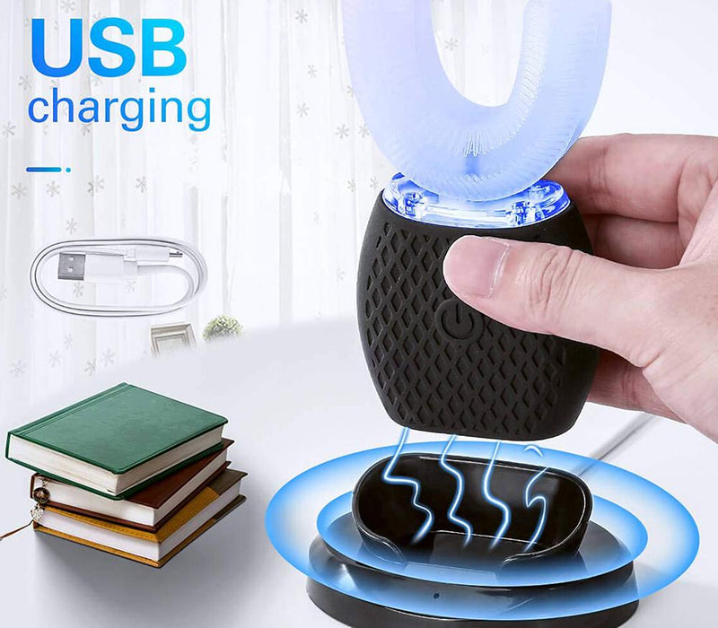 Silicone Electric Toothbrush 360° for Aldult Smart Automatic Whitening