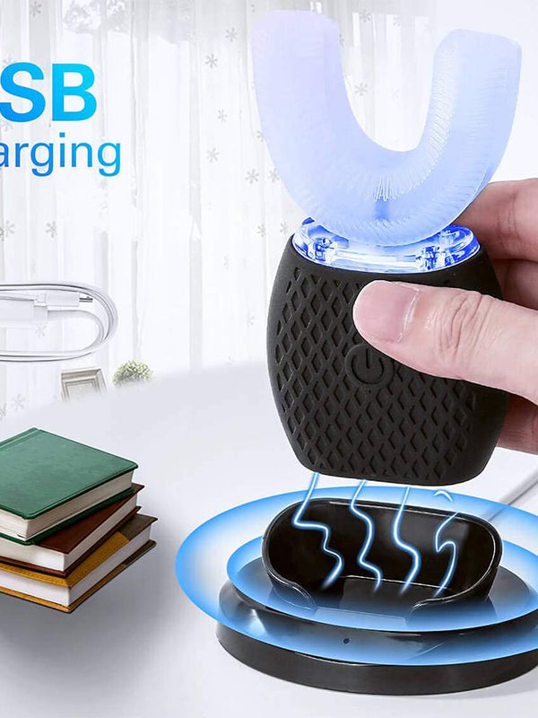 Silicone Electric Toothbrush 360° for Aldult Smart Automatic Whitening