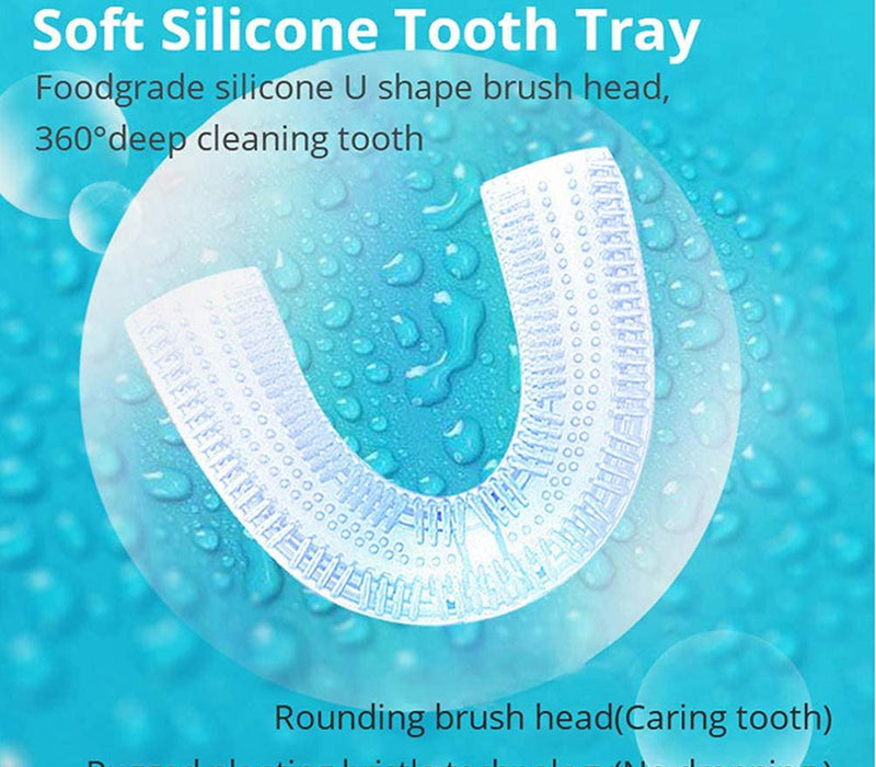 Silicone Electric Toothbrush 360° for Aldult Smart Automatic Whitening