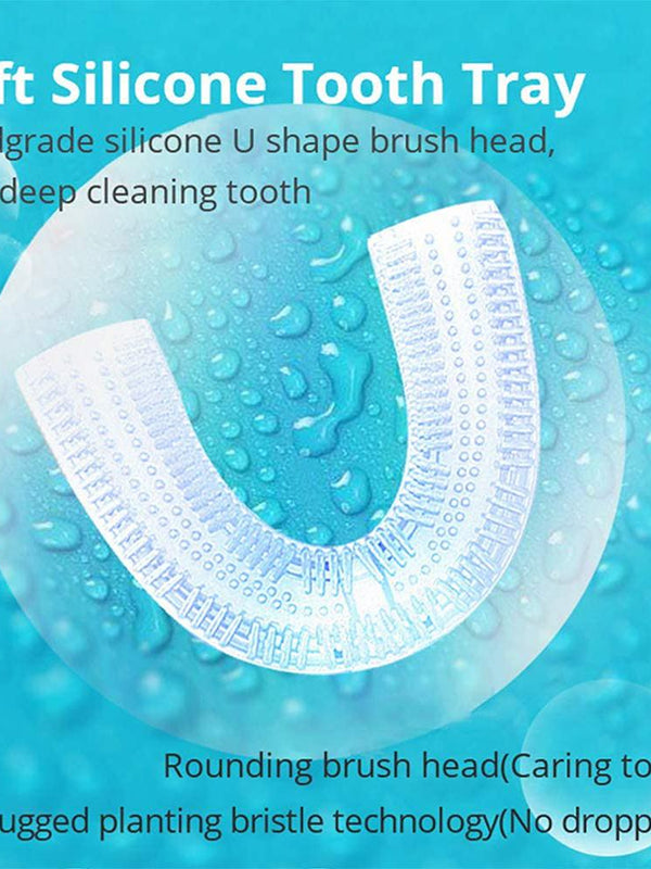 Silicone Electric Toothbrush 360° for Aldult Smart Automatic Whitening