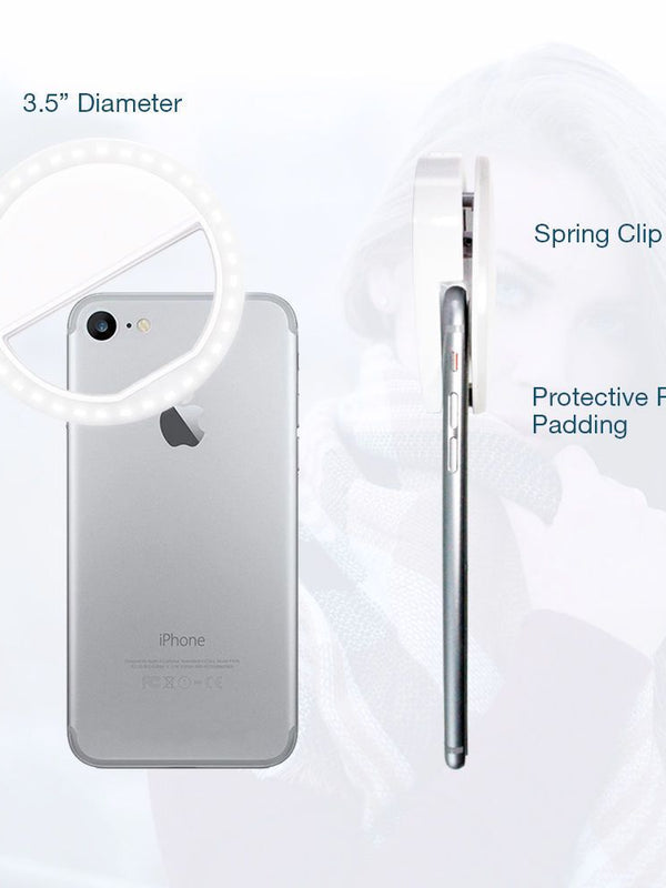 Portable Selfie Ring Clip On for Mobile Phone