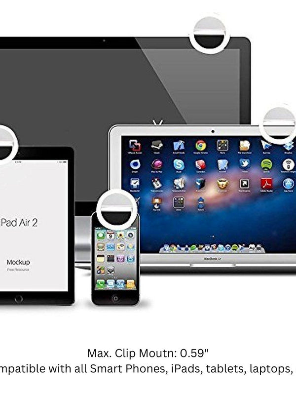 Portable Selfie Ring Clip On for Mobile Phone