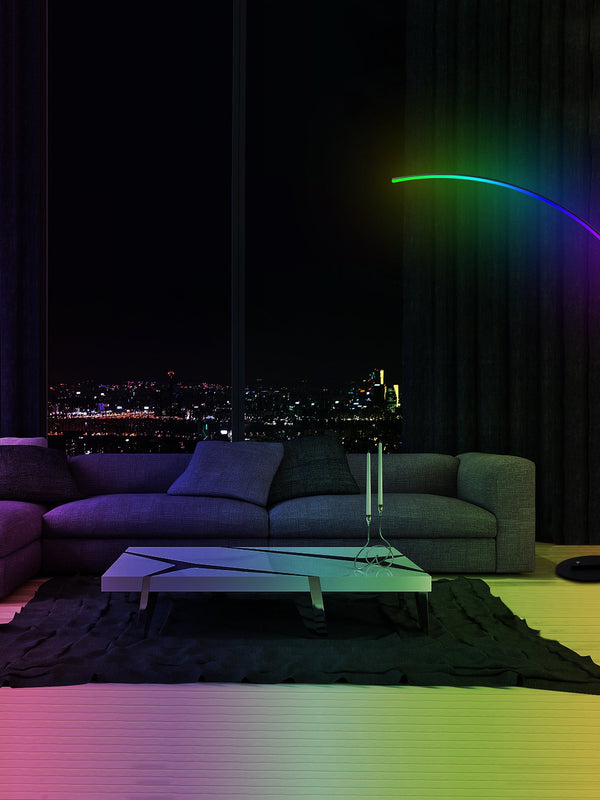 RGBW Modern Curve Floor Lamp | New Version