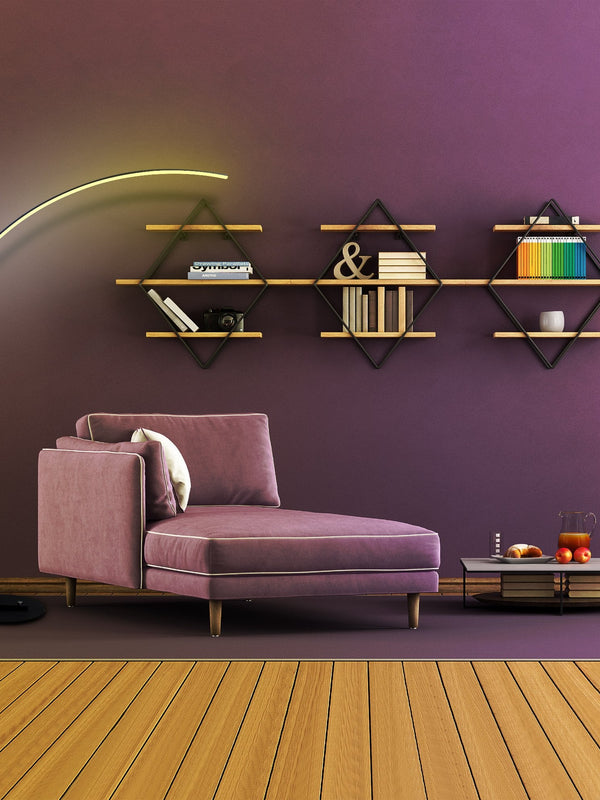 RGBW Modern Curve Floor Lamp | New Version