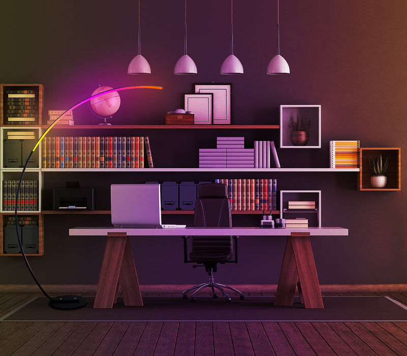 RGBW Modern Curve Floor Lamp | New Version