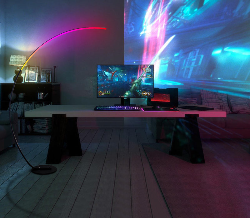 RGBW Modern Curve Floor Lamp | New Version