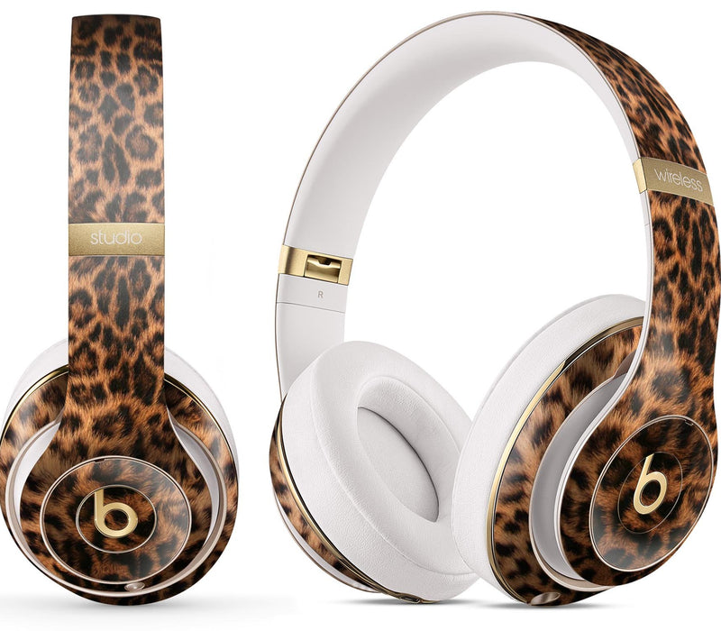 Mirrored Leopard Hide - Full Body Skin Decal Wrap Kit for Beats by Dre