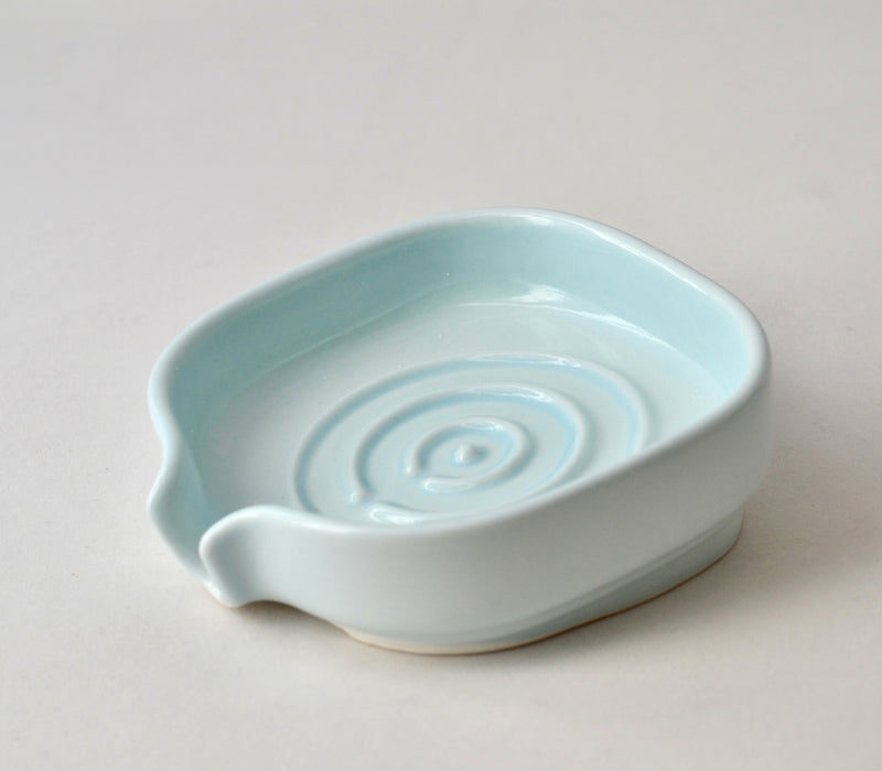 Self-Draining Porcelain Soap Dish