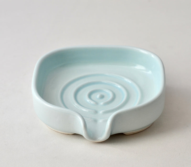 Self-Draining Porcelain Soap Dish