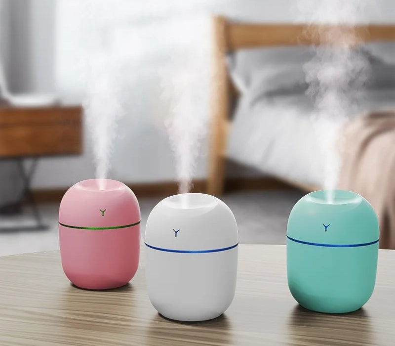 Portable Ultrasonic Humidifier USB Aroma Essential Oil Diffuser LED
