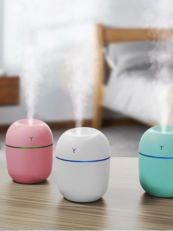 Portable Ultrasonic Humidifier USB Aroma Essential Oil Diffuser LED