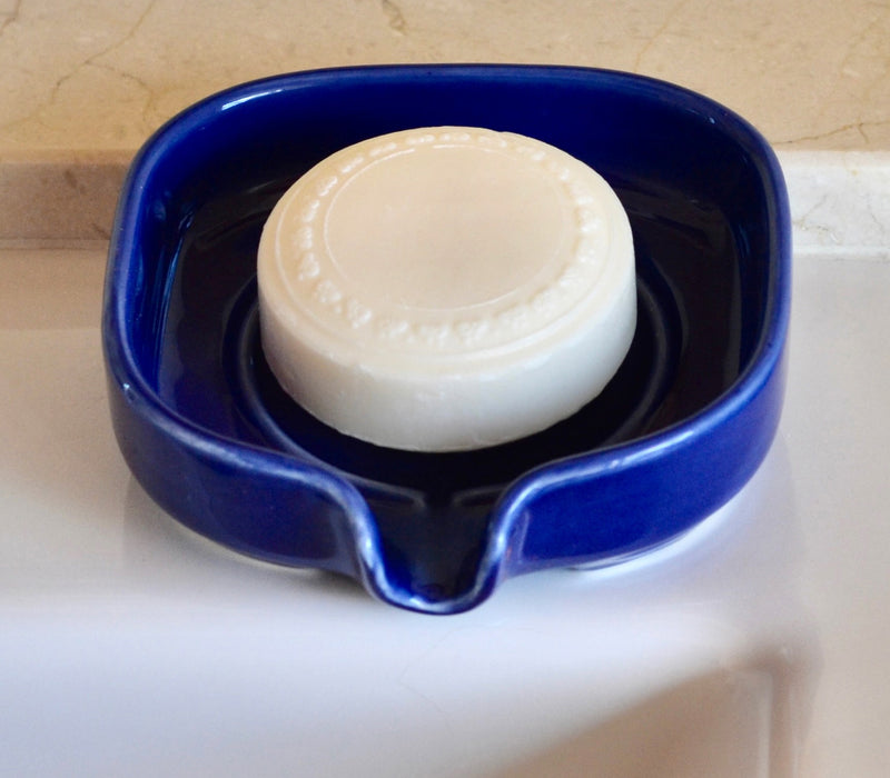 Self-Draining Porcelain Soap Dish