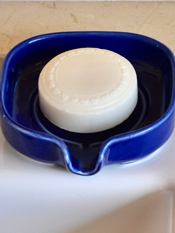 Self-Draining Porcelain Soap Dish