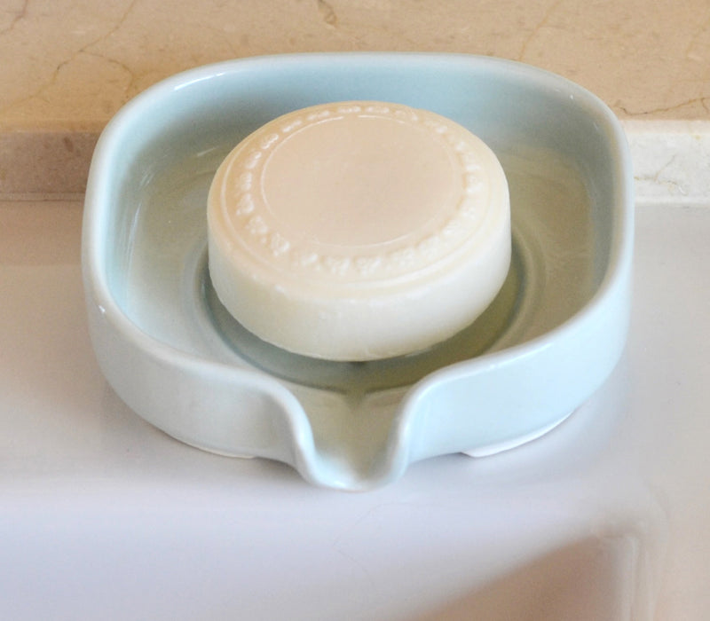 Self-Draining Porcelain Soap Dish