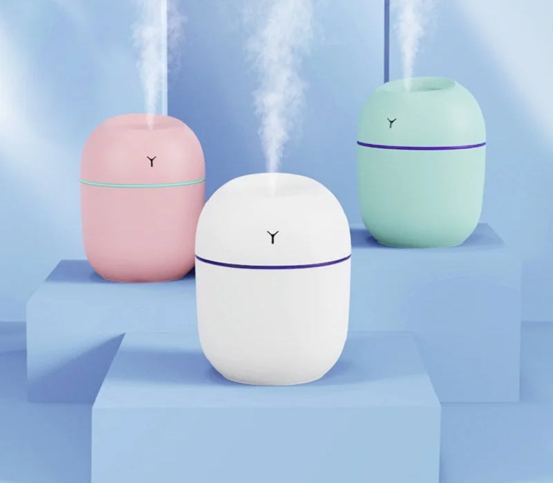 Portable Ultrasonic Humidifier USB Aroma Essential Oil Diffuser LED