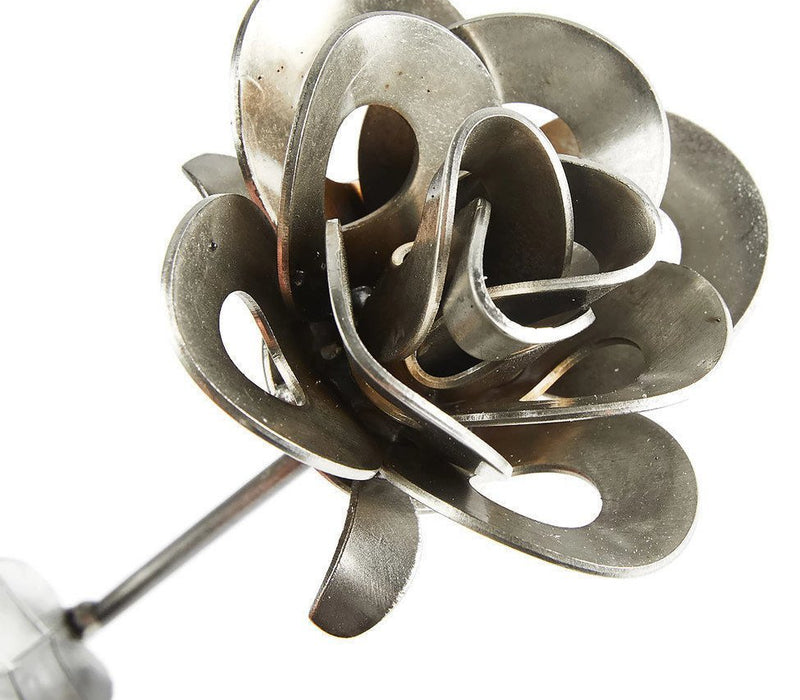 Original Immortal Rose, Recycled Metal Rose, Steel Rose Sculpture,