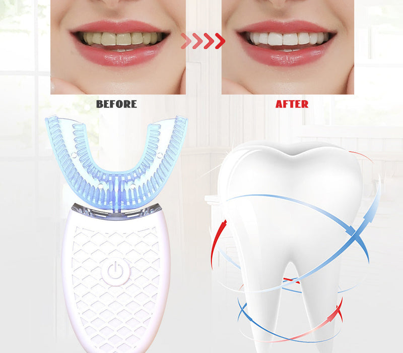 Silicone Electric Toothbrush 360° for Aldult Smart Automatic Whitening