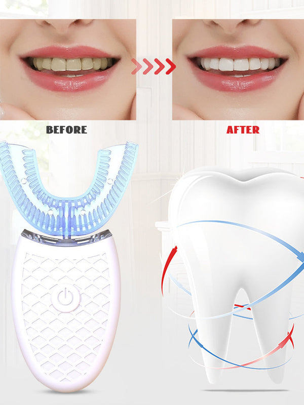 Silicone Electric Toothbrush 360° for Aldult Smart Automatic Whitening